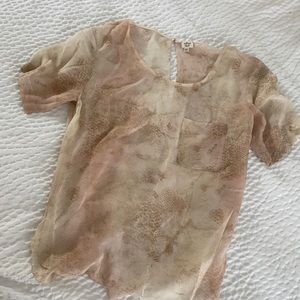 Wilfred by Aritzia sheer top XS
